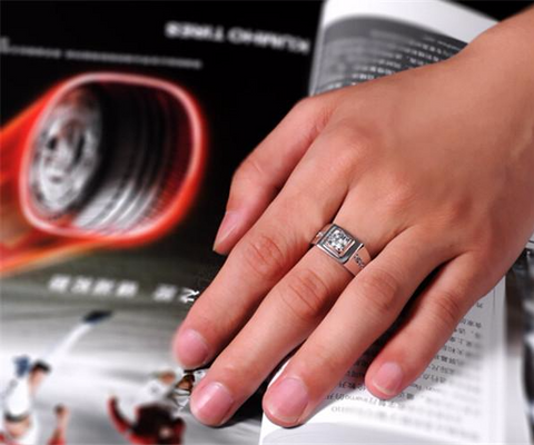 Men's Sterling Silver Rings CZ Ring