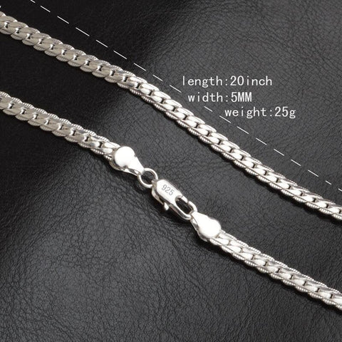 925 Sterling Silver Necklace Chain