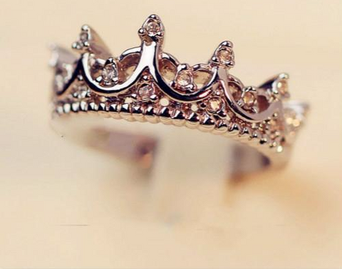 Queen's Silver Crown Rings