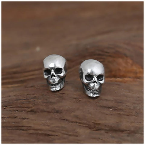925 Sterling Silver Skull Stud Earrings