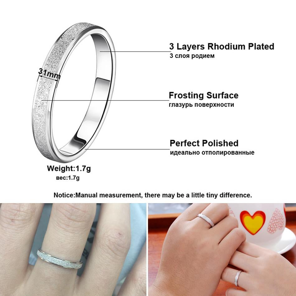 Frosting Elegant Couple Rings