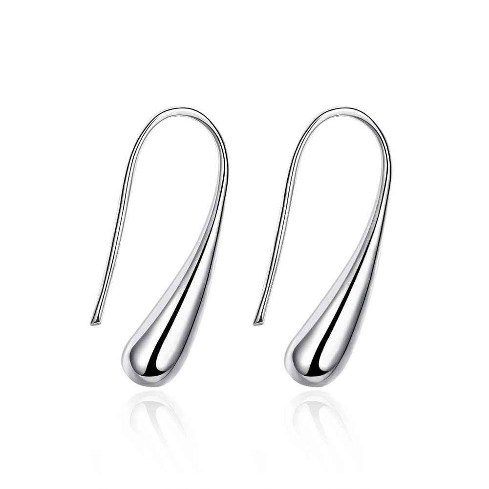Silver Water-drop Earrings