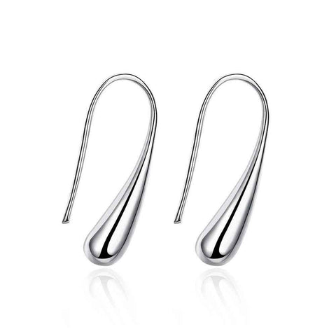 Silver Water-drop Earrings