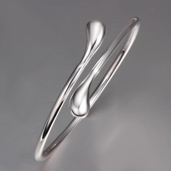 Sterling Silver Round Heads Bangle