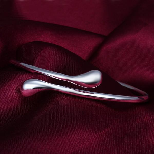 Sterling Silver Round Heads Bangle